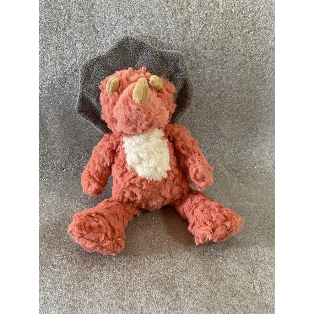 Mary Meyer Nursery Dino Plush 11" Dinosaur Toy Triceratops Stitched Eyes